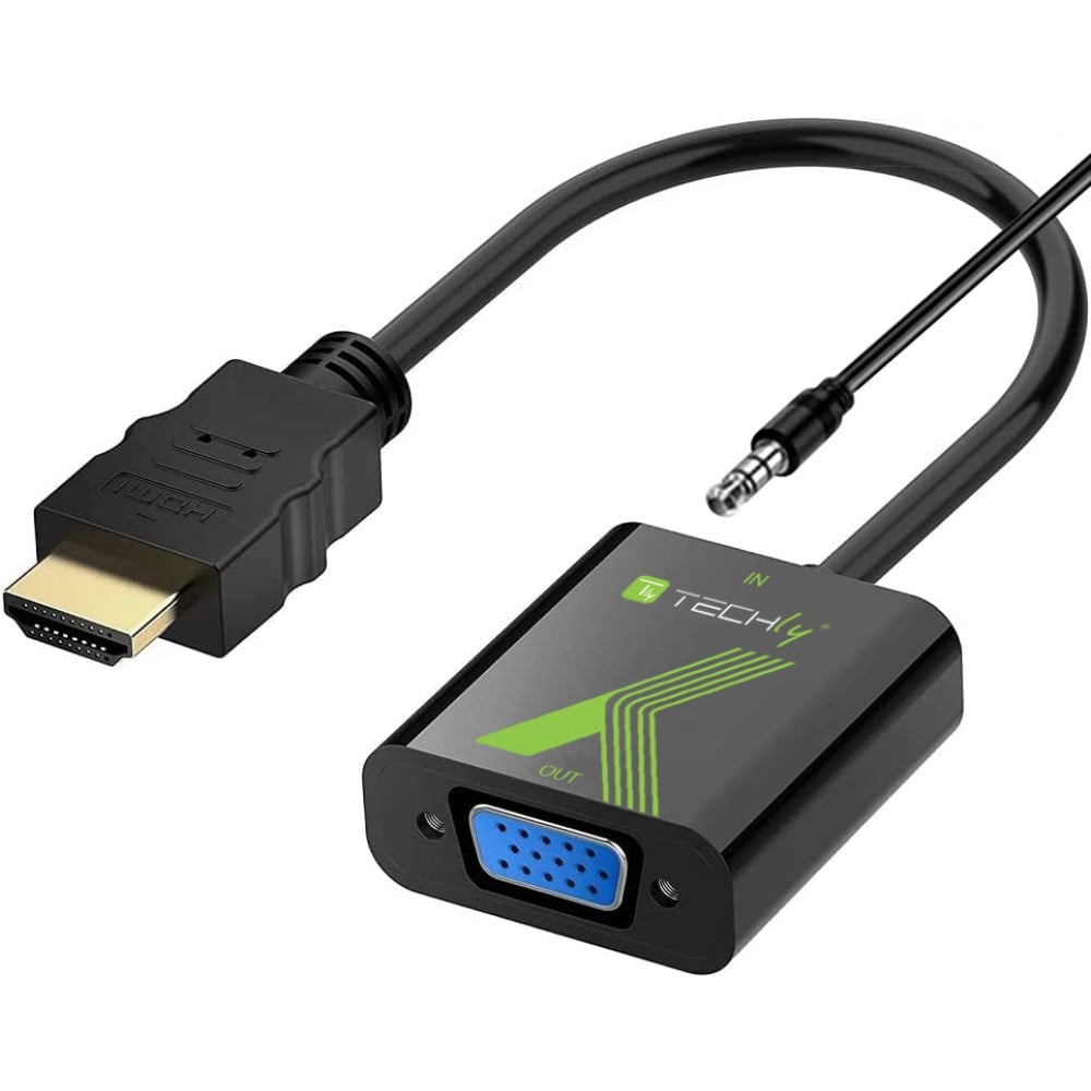 Converter Cable Adapter HDMI™ to VGA with 3.5" Audio - Convertitori Audio Video - Home Cinema