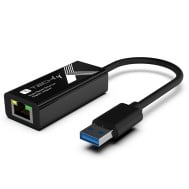 SuperSpeed USB Type A Gigabit Ethernet Adapter - TECHLY - IDATA USB-ETGIGA3T3