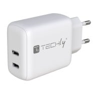 2-port USB-C™ Wall Charger 35W - TECHLY - IPW-USB-2C35W