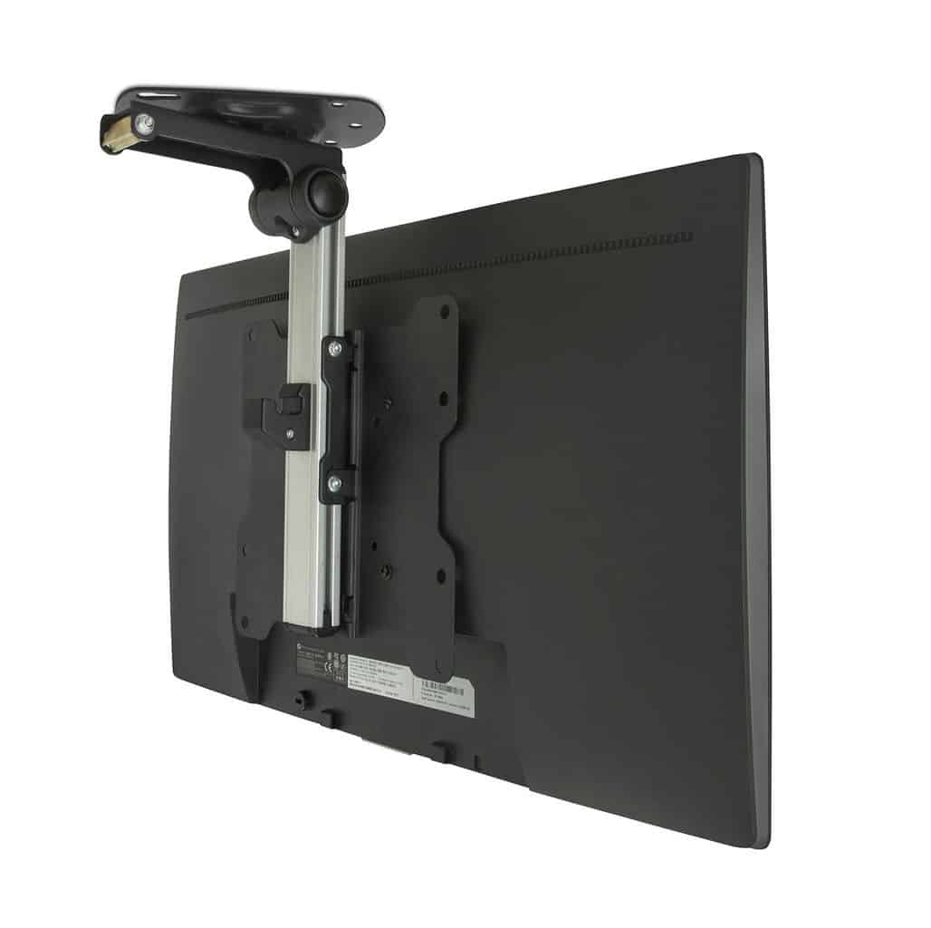 Fold Up Retractable Ceiling Mount For Tv Led Lcd 17 37 Black Mounts