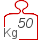 Capacità di portata statica: 50 kg
